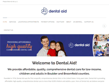 Tablet Screenshot of dentalaid.org